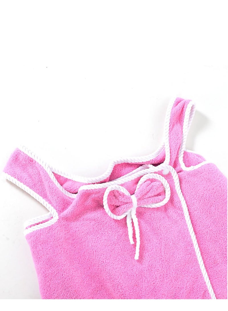 منشفة استحمام نسائية، منشفة لتغليف الاستحمام، رداء استحمام من القماش الوافل، مع إغلاق قابل للتعديل، سريعة الجفاف وخفيفة الوزن، مناسبة للسبا والاستحمام وصالة الألعاب الرياضية، المقاس XL-XXL/130IBS-175IBS (بنفسجي فاتح) - Image 4