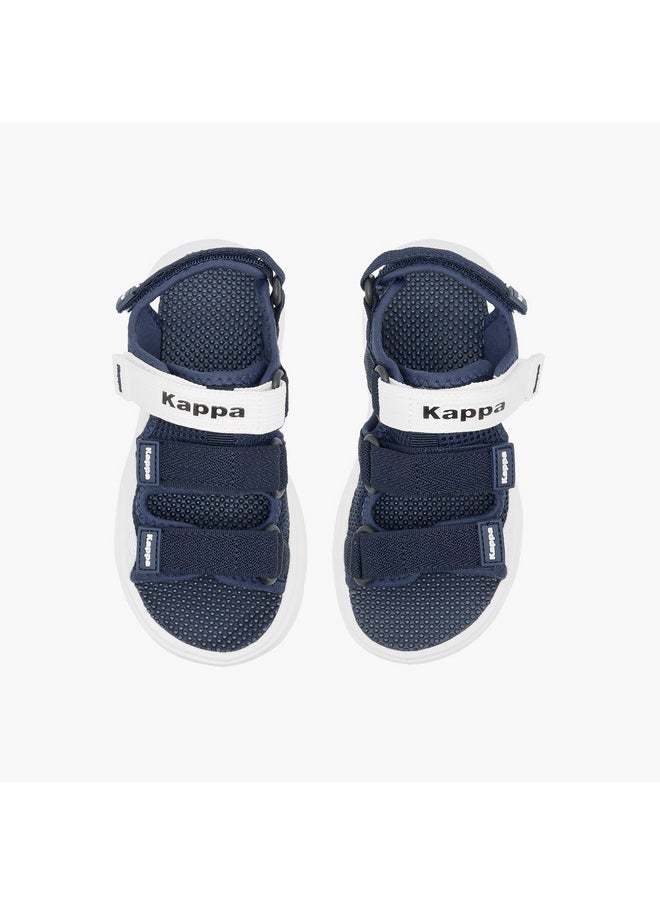 Boys' Logo Detail Floaters with Hook and Loop Closure