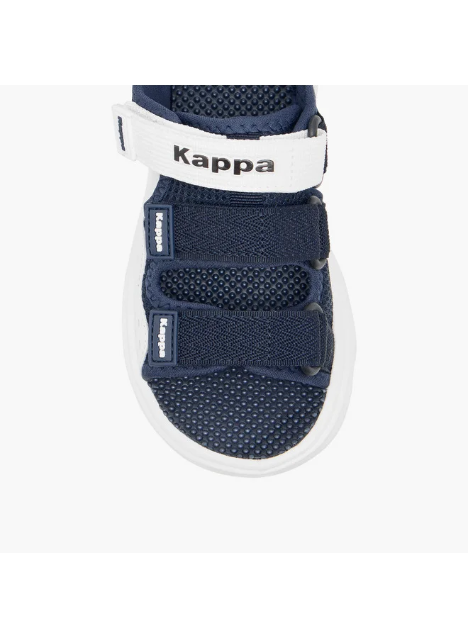 Kappa Boys' Logo Detail Floaters with Hook and Loop Closure