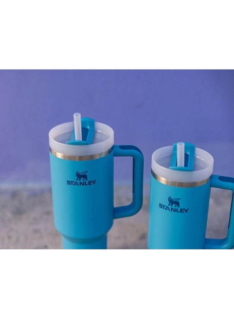 Stanley cup H2.0 Stainless Steel with Lid and Straw for Water Iced Tea,Coffee and Smoothie,Pool ,40 oz