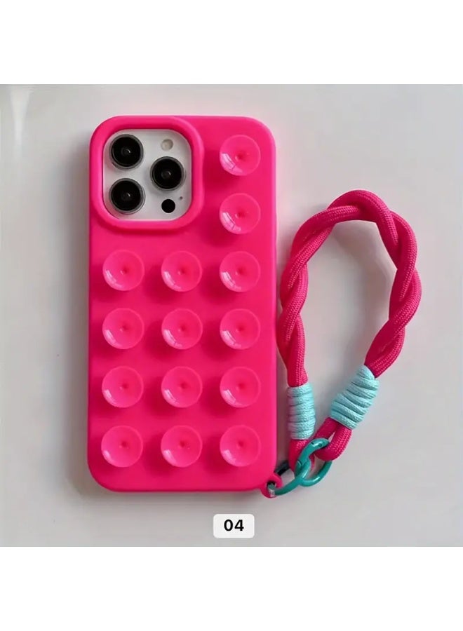 Fashion Creative Suction Cup Phone case with Hand Rope Is for iphone 11 Anti-fall Phone Accessories - Image 4