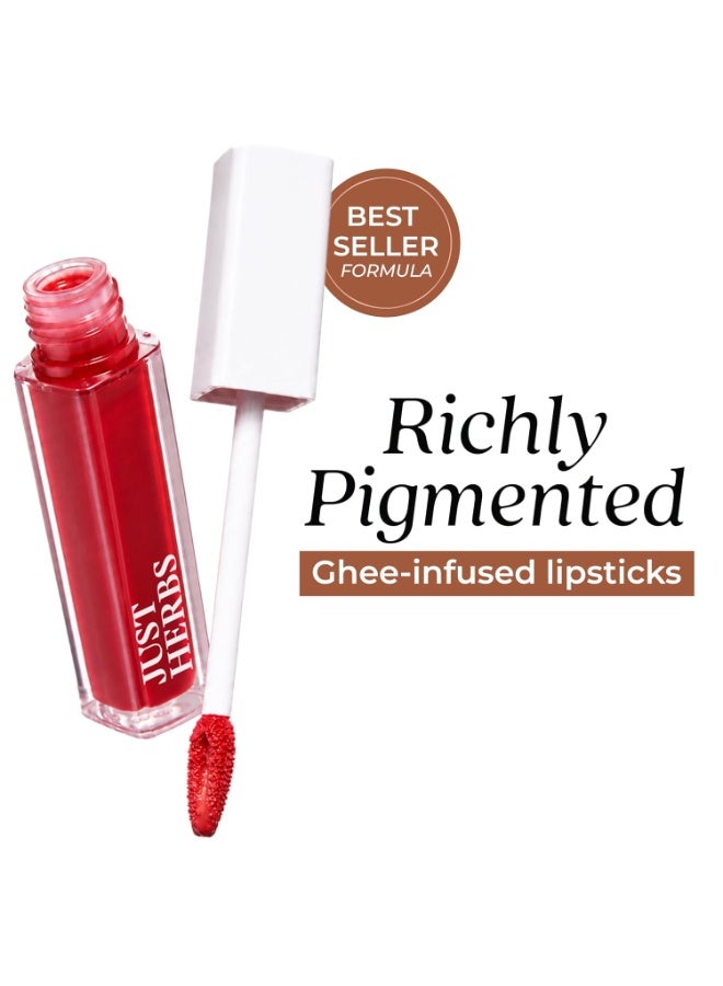 Just Herbs Lipstick Hibiscus Red - Image 3