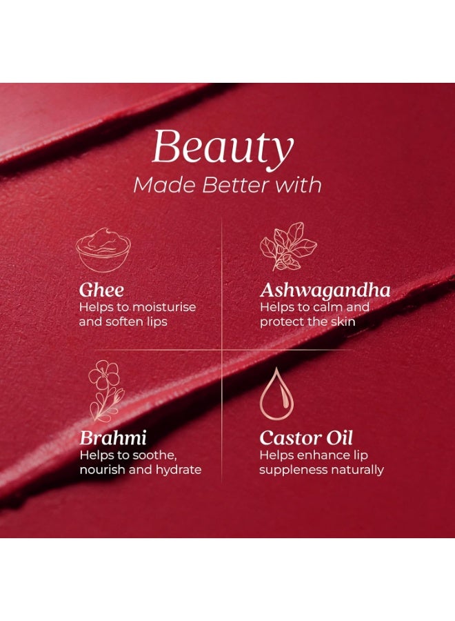 Just Herbs Lipstick Hibiscus Red - Image 2