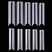 YIMART Long C Curve False Nail Tips - 500pcs XL C Curve Fake Nails Extra Long Tips Premium Square French Acrylic Nails Salon (Clear) - Image 2