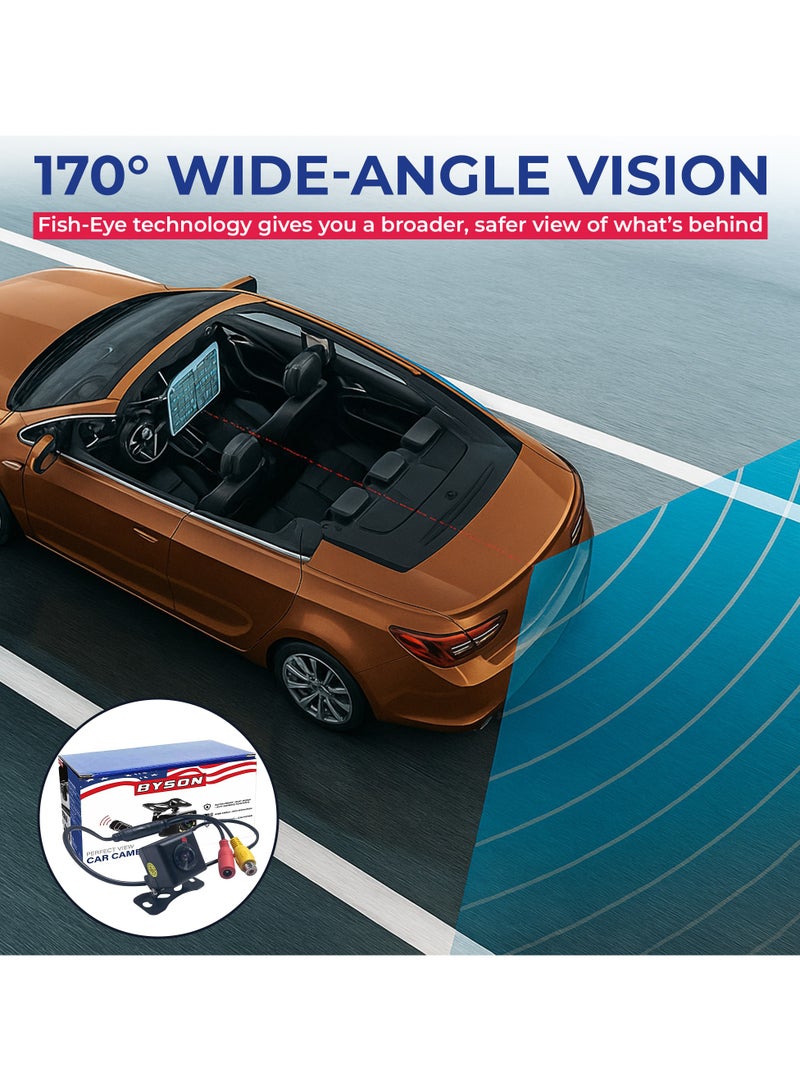 BYSON Square Rear Camera with Fish Lens and Adjustable Stand - Wide Angle CVBS Output, Weather-Resistant Build, Clear Viewing, Easy Installation for Parking and Safety Assistance - Image 4