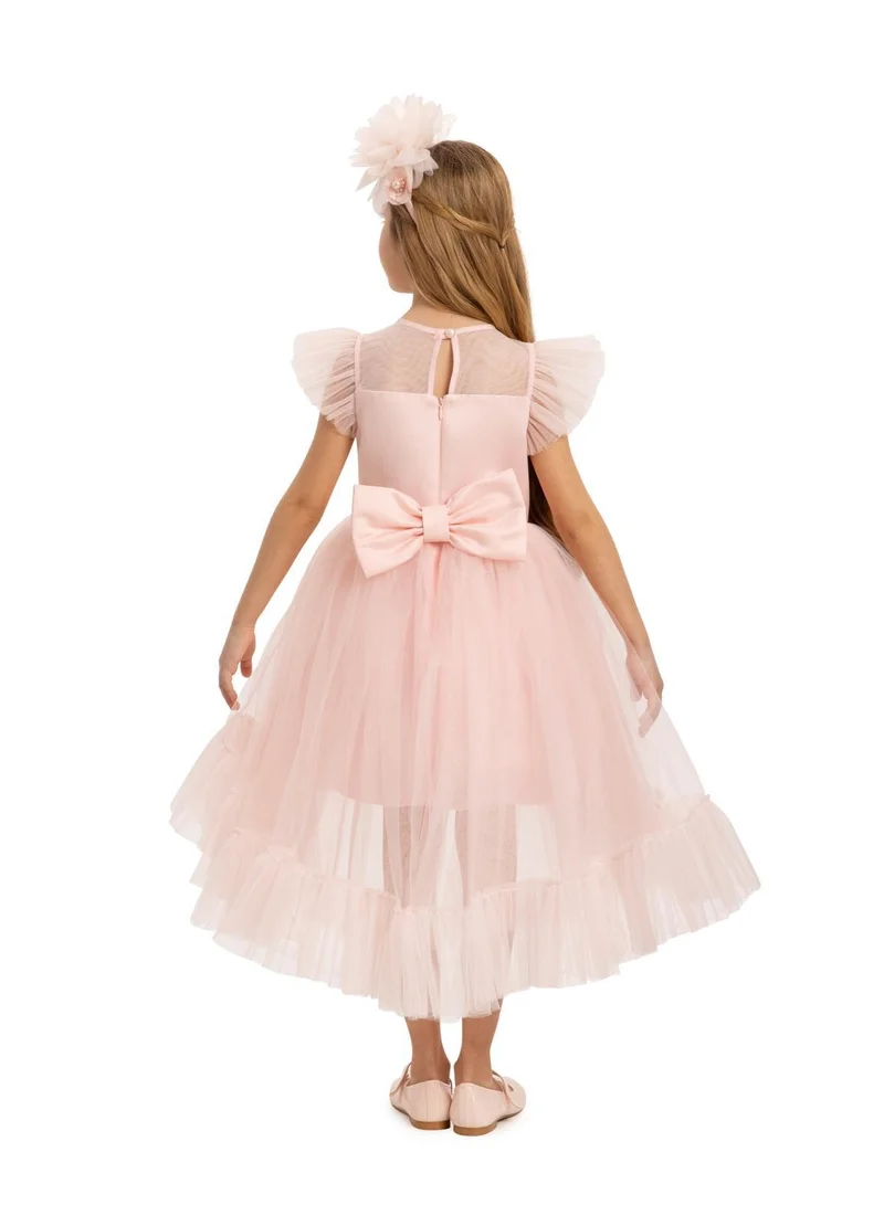 VIA BAMBINO Pink Tulle Flower Dress