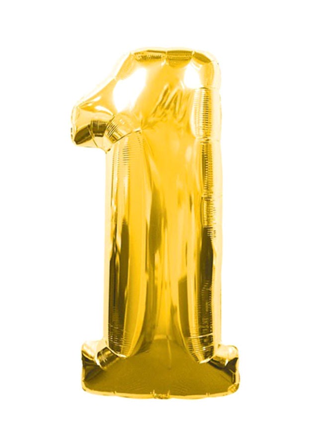 NIBEMINENT 1-Shaped Helium Party Balloon 16inch