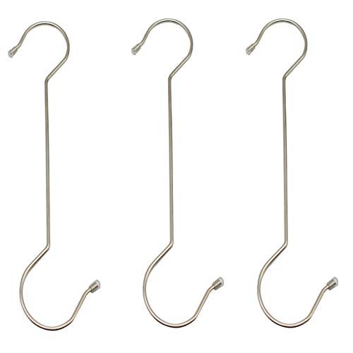 Maydahui 5 PCS Extra Long 16 inch S Shaped Hooks Stainless Steel Large Size Silver Hanger for Bird Feeder Plant Hanger Tree Branch Hook Clothes Outdoor Lights - Image 4