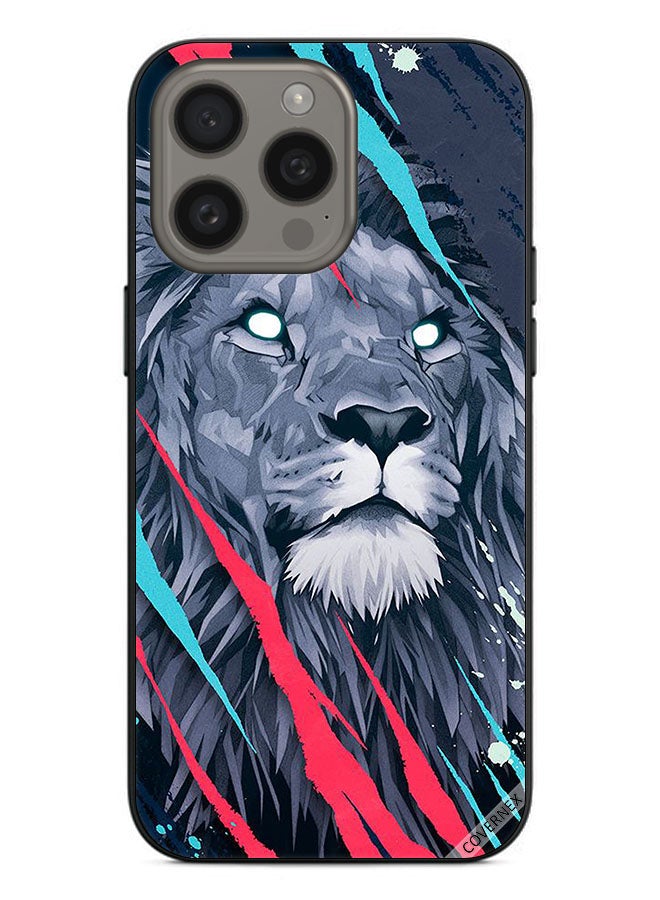 Covernex Protective Case Cover For Apple iPhone 15 Pro Max Lion King Art - Image 1