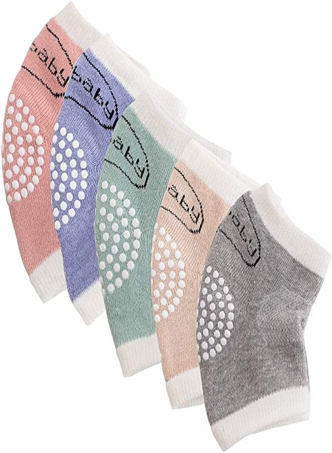 NAVYZONE Navy Zone Baby Knee Pad, Non-Slip Knee Protection for Baby, Cotton, Unisex Baby, Multicoloured (Pack of 2) - Image 1