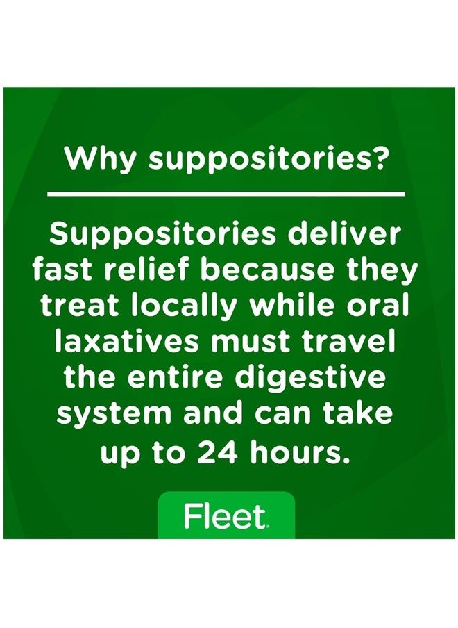 Fleet - Laxative Glycerin Suppositories for Adult Constipation, 50 Count, 3 Pack - Image 1