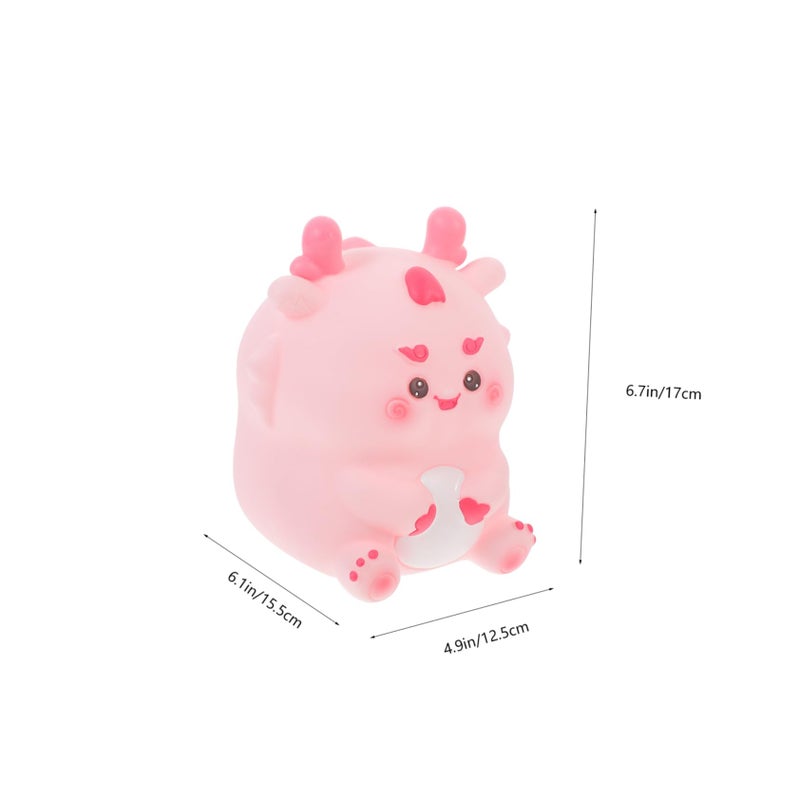 Pink Dragon Design Vinyl Toy Piggy Bank Coin Money Box For Boys Girls Savings - Image 3