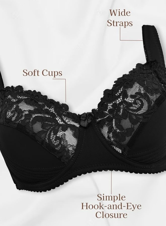 Every Woman Knows Soft Cupped Lace Bra with Padded Underwire and Thoughtful Detailing 36-48 DEF  - Image 3