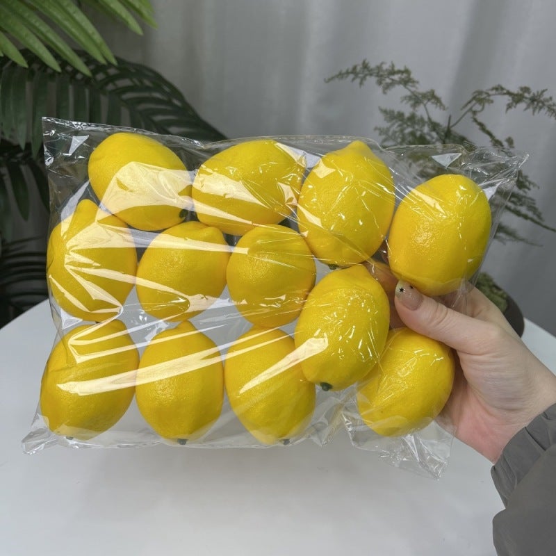 Simulation lemon fake yellow lemon model props decoration-yellow 30 pieces - Image 5