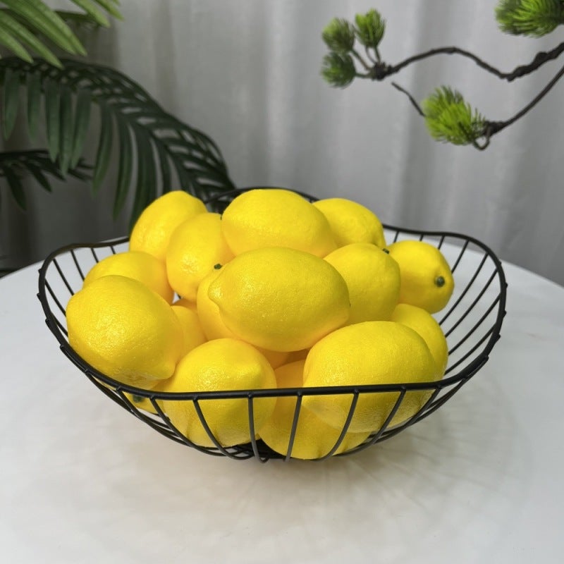 Simulation lemon fake yellow lemon model props decoration-yellow 30 pieces - Image 1