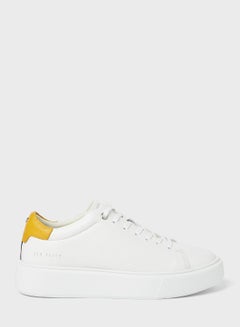 yinka leather platform trainer