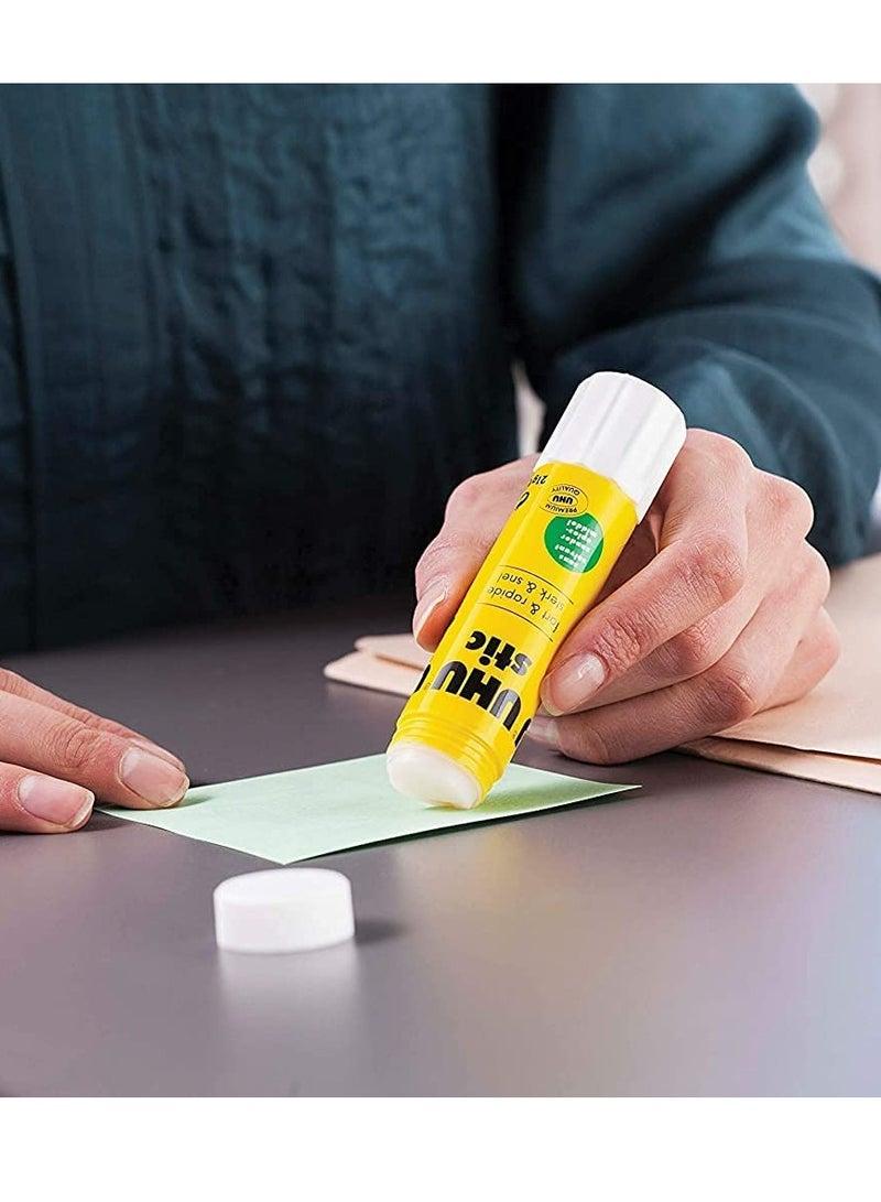 UHU STIC, The Proven Glue Stick - Glues strongly, quickly and permanently, without solvent, 8.2g, Set of 3, White - Image 3