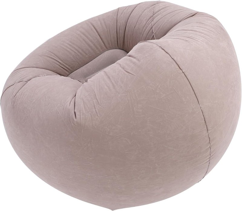 Inflatable Lounge Chair, Blow Up Sofa Couch for Living Room Bedroom Balcony, Soft Flocked Inflatable Chair with Ergonomic Support, Compact Portable Seating for Reading - Image 5
