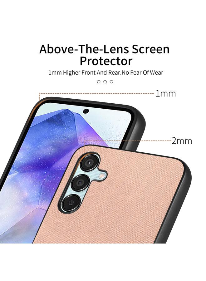 S-TOP Case For Samsung Galaxy A55 5G Twill Fabric Leather Skin Back Phone Case - Image 3