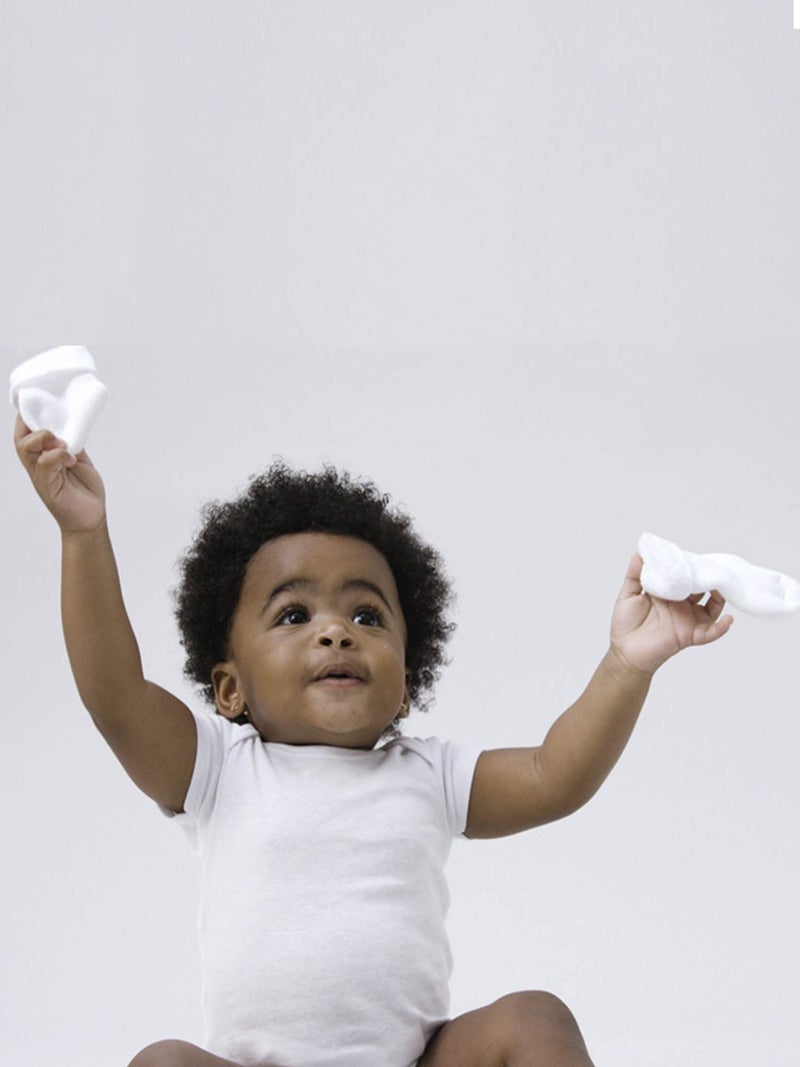 Gerber Gerber Baby 6-Pair Sock, White, 0-3 Months  - Image 4