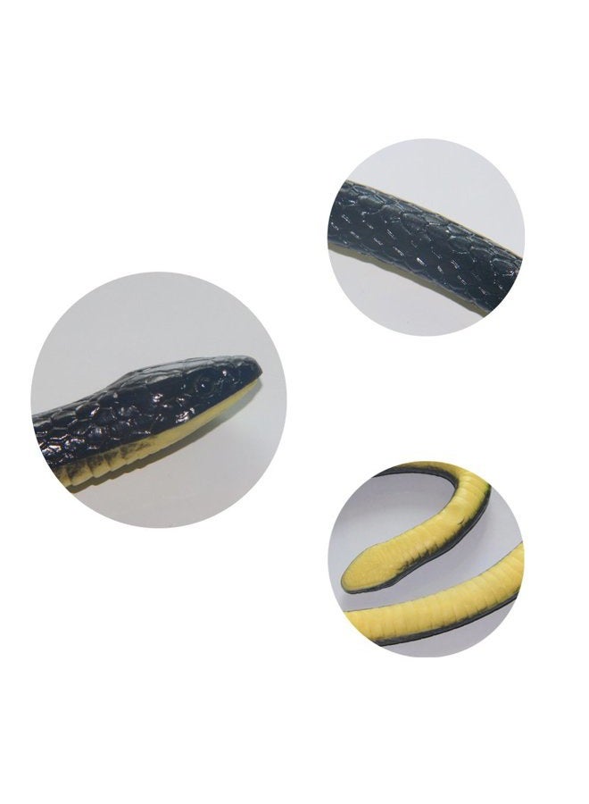 Nakimo Realistic Rubber Fake Snake Toy 50 Inch Mamba for Garden Props and Practical Joke - Image 3
