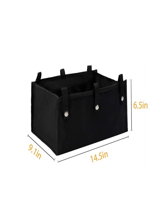 CTWWFS Large Size Under Seat Rollator Basket, Under Seat Rollator Storage Bag or Pouch for Four Wheel Walker, Under Seat Medical Basket for Seniors(Large, Black) - Image 5