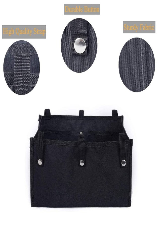 CTWWFS Large Size Under Seat Rollator Basket, Under Seat Rollator Storage Bag or Pouch for Four Wheel Walker, Under Seat Medical Basket for Seniors(Large, Black) - Image 3
