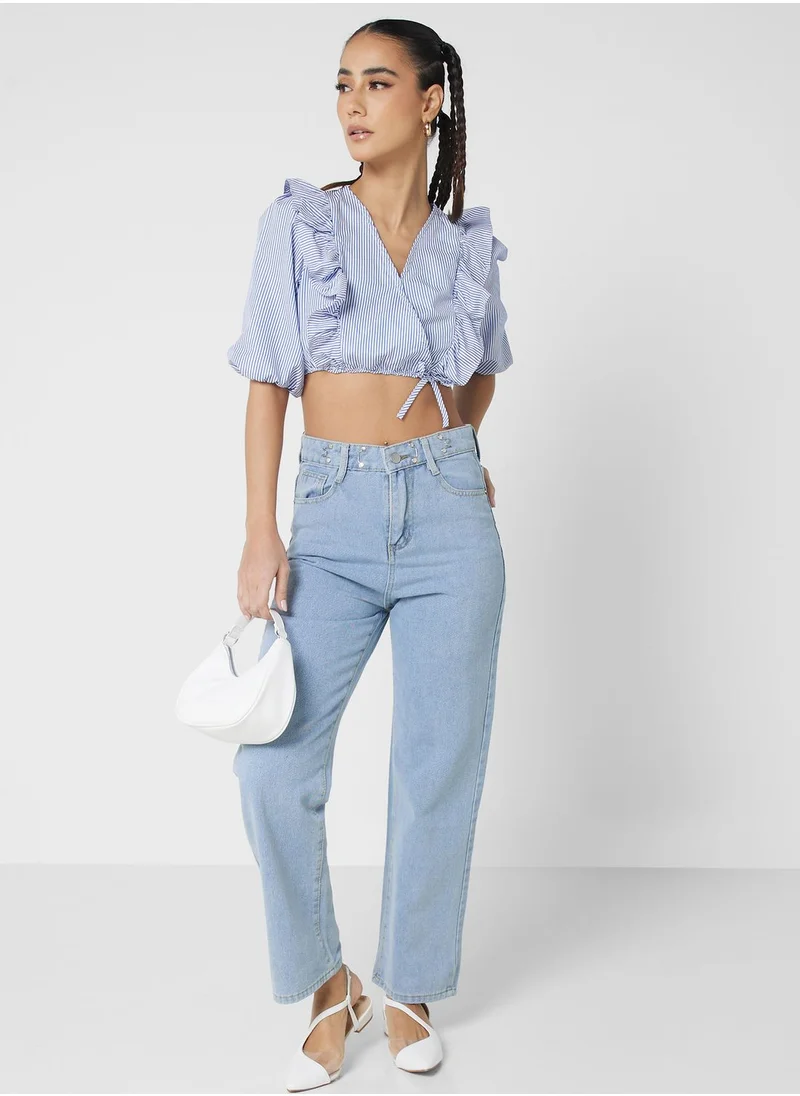 Ginger High Waist Straight Fit Jeans
