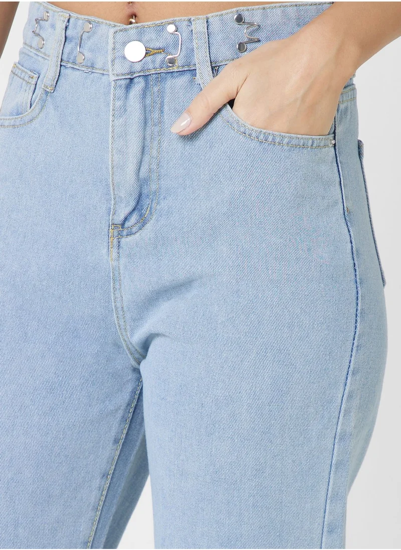 Ginger High Waist Straight Fit Jeans