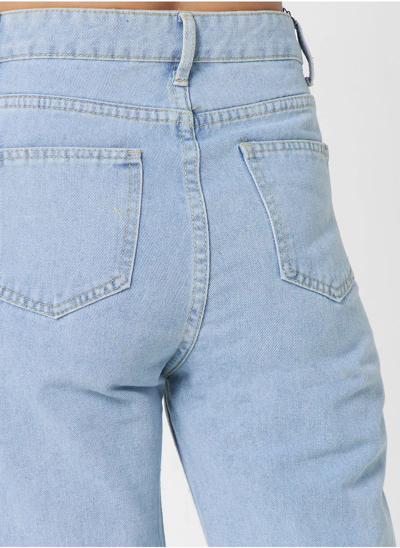 Ginger High Waist Straight Fit Jeans