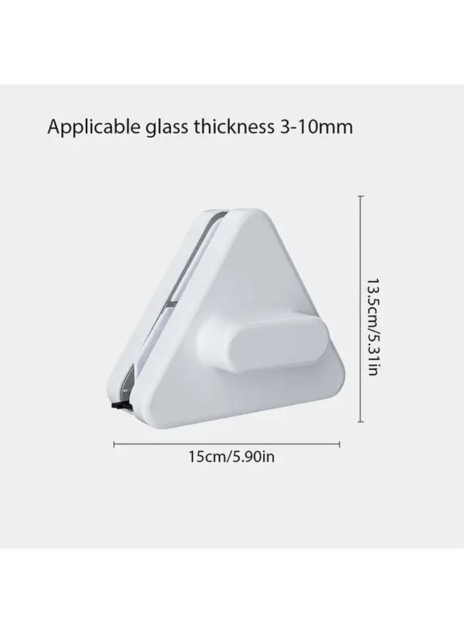 White Magnetic Glass Cleaner Double Sided Window Squeegee For High Rise Buildings - Image 3