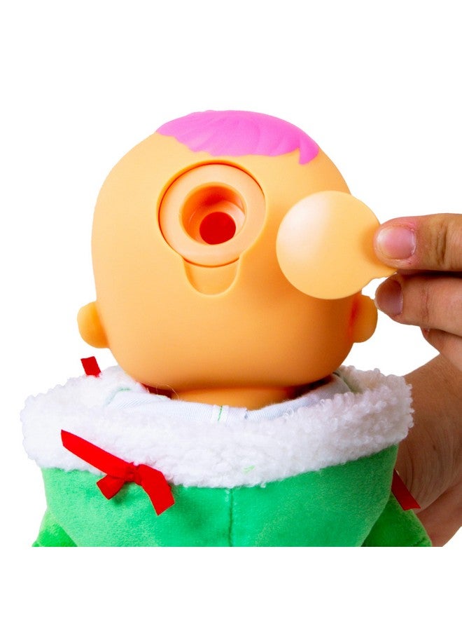 آي إم سي تويز دمى الأطفال الصغيرة من Cry Babies Tiny Cuddles Christmas Noelle - دمى أطفال 9 بوصات، تبكي دموعًا حقيقية، بيجامات حمراء وخضراء بتصميم شجرة عيد الميلاد - Image 3