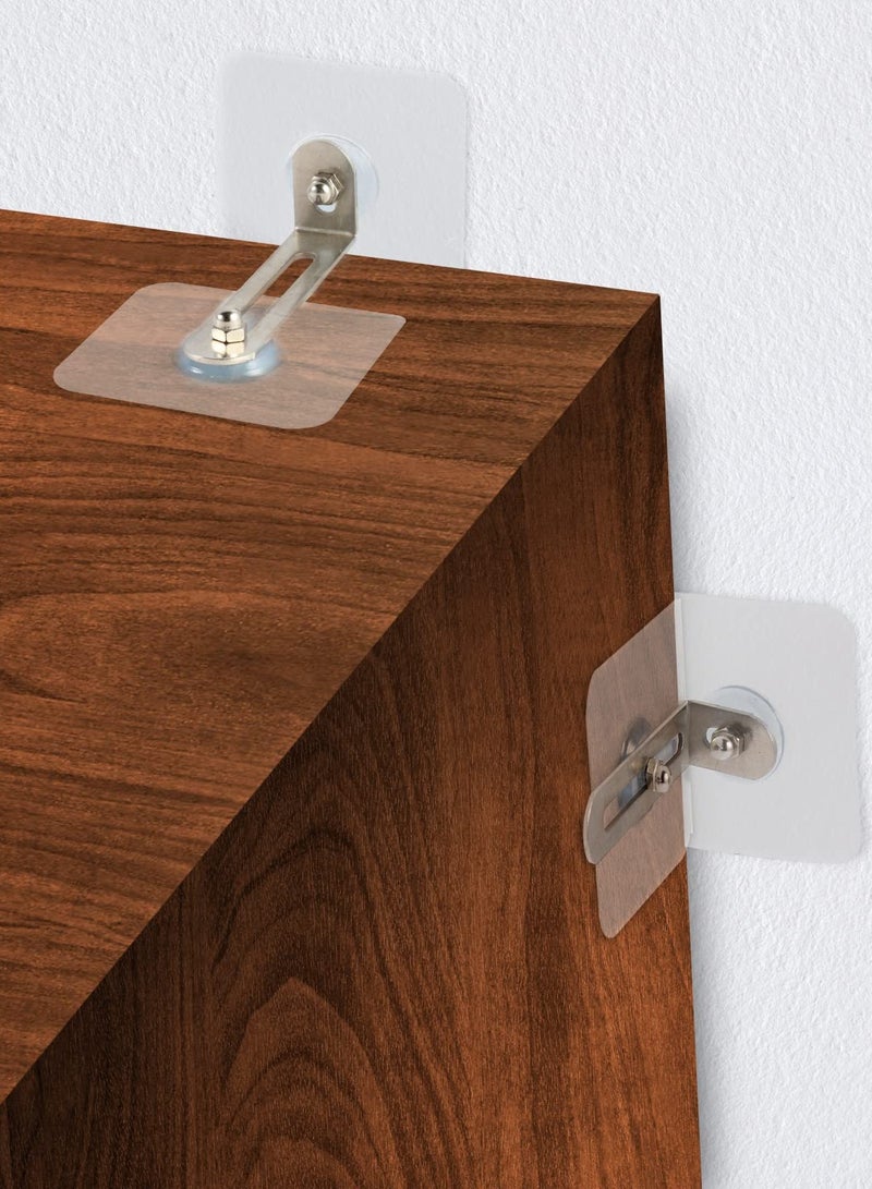 Zikra Furniture Wall Anchors Adhesive No Drill, Anti-dump Furniture for Baby Proofing, Furniture Wall Anchors Prevent Baby Pets from Falling Furniture, Secure Bookcase Dresser to Wall - No Screws（10 Pcs） - Image 2