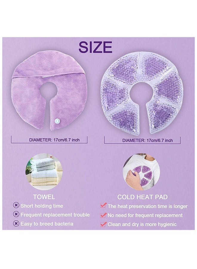 Gonice Breast Therapy Pads - Hot & Cold Gel Pads for Breastfeeding & Postpartum Recovery, Pain Relief for Mastitis & Engorgement - Image 4