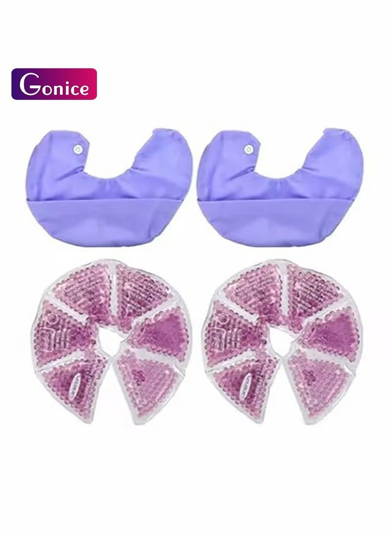 Gonice Breast Therapy Pads - Hot & Cold Gel Pads for Breastfeeding & Postpartum Recovery, Pain Relief for Mastitis & Engorgement - Image 1