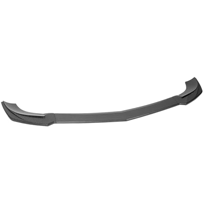 Eujgoov 3PCs Front Bumper Lip Spoiler Scratch Bumper Lip Chin Splitter Kit for C Class W204 2011-2014 (Carbon Fiber Style) - Image 3