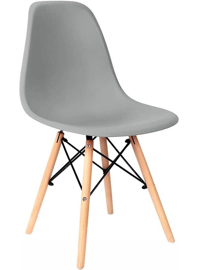 Generic Eames Style Chair with Walnut Wood Legs Eiffel Dining Room Chair - Lounge Chair Without Arms Chair  - Image 1