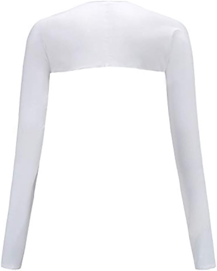 WoLover Women Cooling Shawl Arm Sleeve with Finger Hole, Comfortable & Breathable, Anti-UV, Ladies Sun Protection Cooler Shrug - Image 2