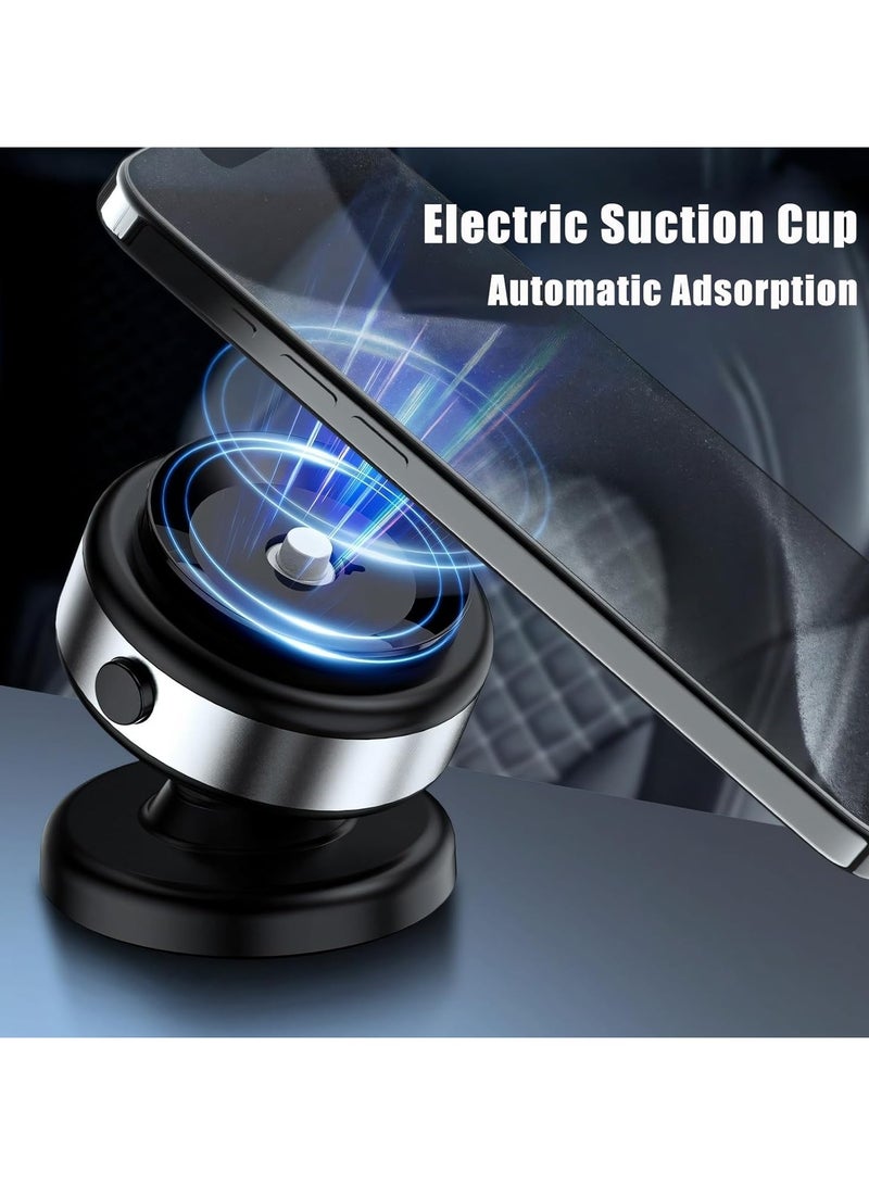 Magnetic Suction Cup Phone Holder for Car, Universal Car Phone Holder Mount for Dashboard Windshield, Electric Vacuum Absorption Magnetic Suction Car Phone Mount - Image 3