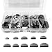 YTFRL 120PCS Woodruff Key Assortment Kit 10 Sizes Carbon Steel Semicircle Bond Key Metric Hardware Set Half Moon Gear Shaft Drive Flywheel Key for Fasteners Mechanical Industry - Image 2