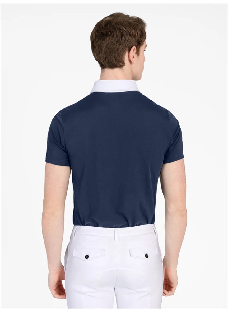 عام الرجال قمصان الفروسية السراويل كم ركوب الخيل الملابس - Image 2