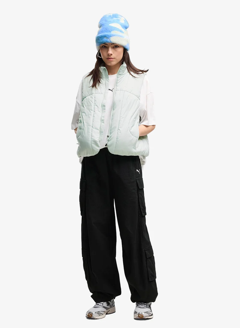 Puma PUMA Black Essential Relaxed Ripstop Cargo for Women | Best Price UAE