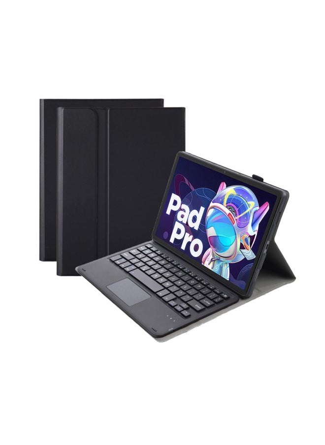 Generic For Lenovo Tablet Small Leather Pad Pro11.5 Inch Bluetooth Keyboard M10plus Shell Touch Back Brilliance-Color:Elegant Black + Touch Bluetooth Keyboard-Product Type:Lenovo Small Pad 2024 11 Inches (TB331FC)  - Image 1