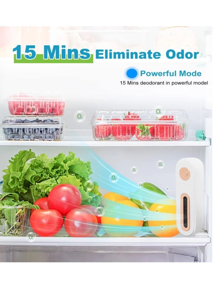 Mini USB Fridge Deodorizer, Portable Rechargeable Refrigerator Deodorizer Reusable, Lasts Nature Refrigerator Deodorizer, Multipurpose Refrigerator Odor Eliminator for Fridge, Car, Closet, Wardrobe - Image 3