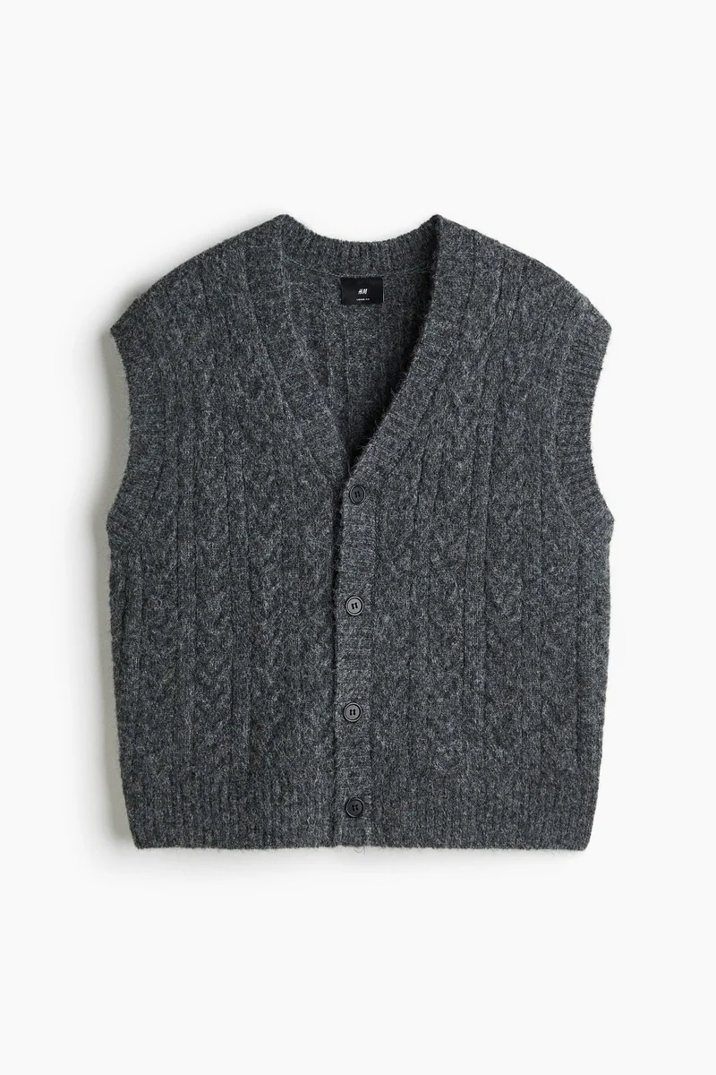 H&M Loose Fit Cable-knit vest