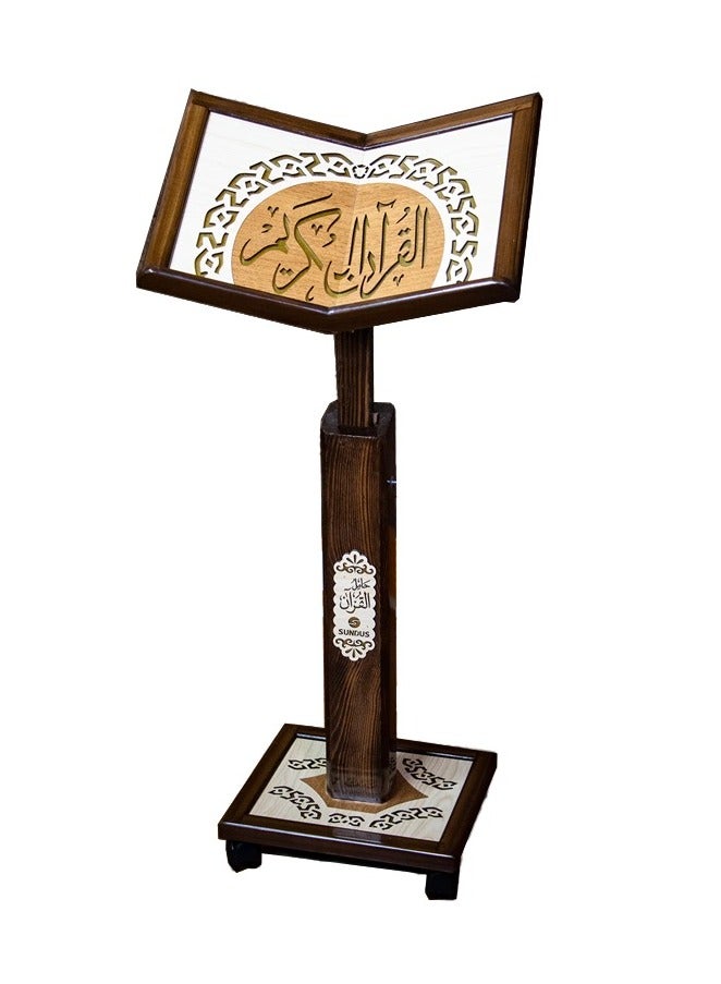 REBENUO High quality laser engraved wooden Turkish Quran holder  .  Large SIZE model 008 - Image 1