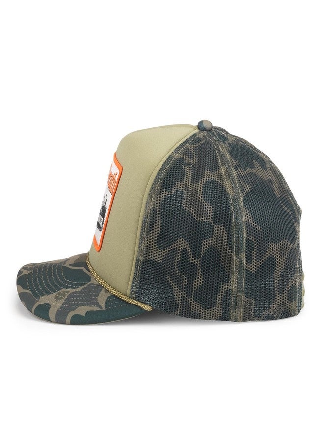 AMERICAN NEEDLE Unisex Liquid Death Mallard Foamy Adjustable Snapback Baseball Hat (24011A-LDEATH-OLIV) - Image 2