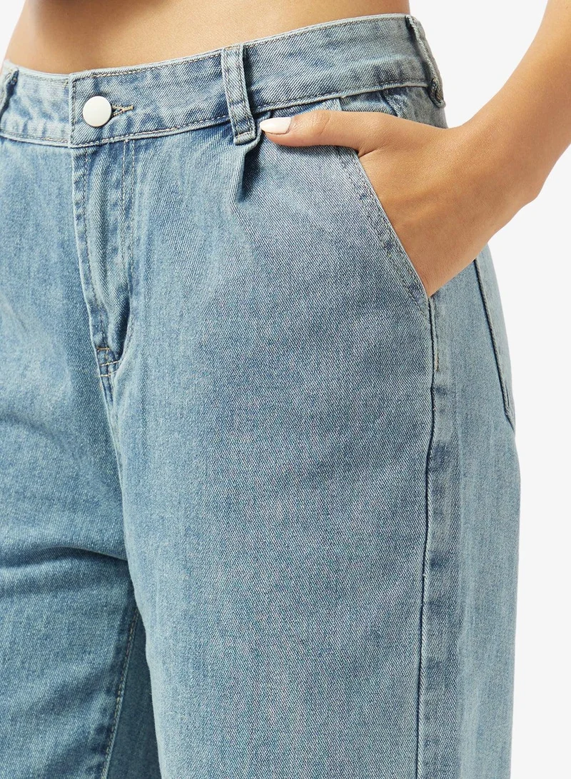 Ginger  Mid Rise Straight Fit Jeans for Women | Best Price UAE