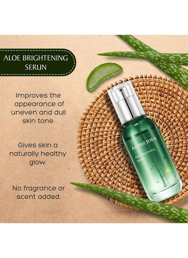 Aloderma Soothing Facial Serum with 85% Organic Aloe Vera - Calming Serum for Sensitive Skin with Natural Botanicals - Pure Aloe Vera Serum for Face - Lightweight Skin Calming & Nourishing Face Serum  - Image 2
