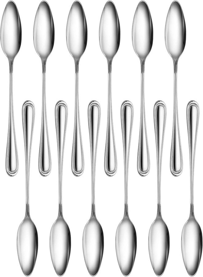 نيو ستار فود سيرفيس ملاعق طعام/حلوى من نيو ستار فود سيرفيس، طراز سليم لاين 58123، مصنوعة من الفولاذ المقاوم للصدأ 18/0، بطول 7.25 بوصة، طقم من 12 قطعة - Image 1